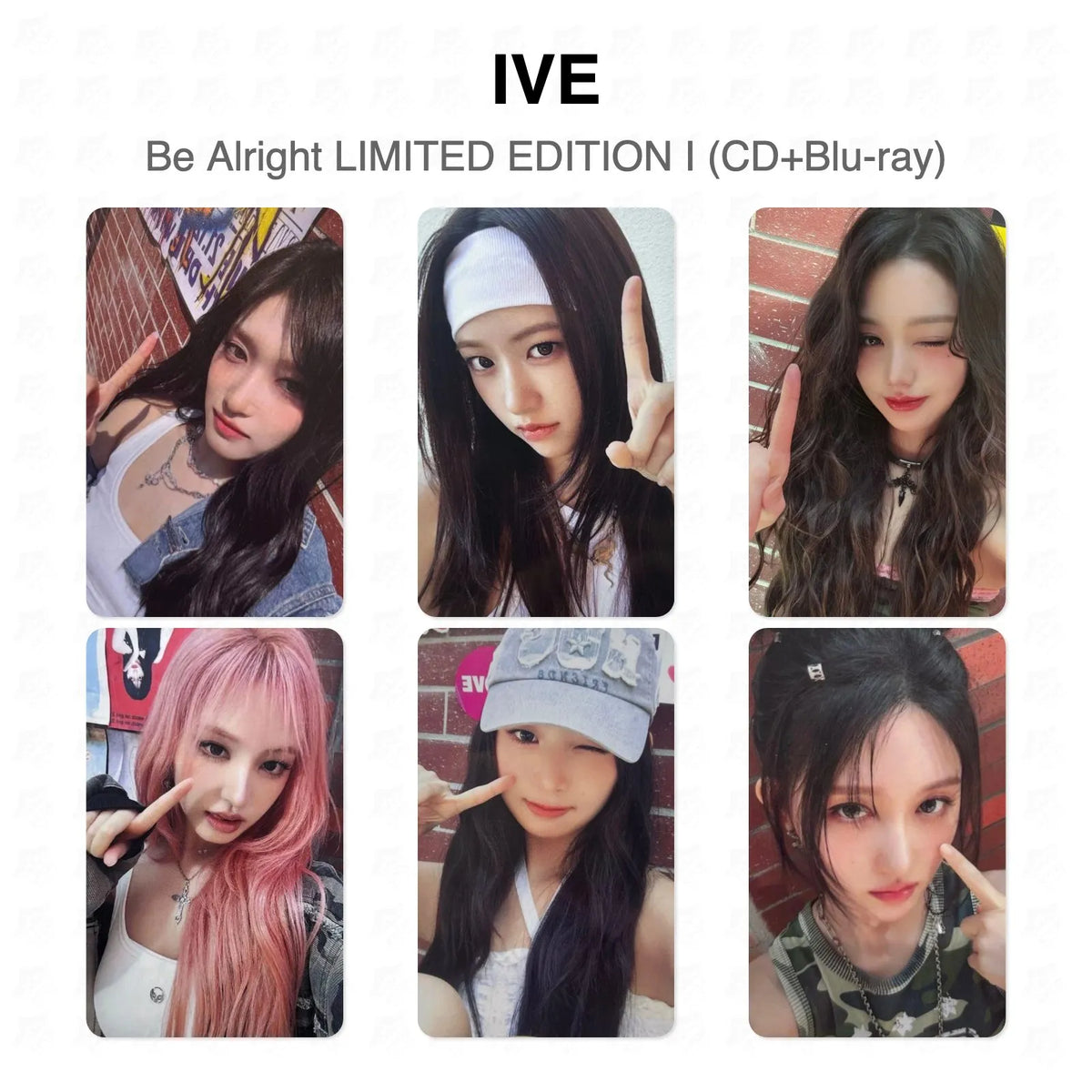IVE Be Alright LIMITED EDITION I (CD+Blu-ray) Official Photocard