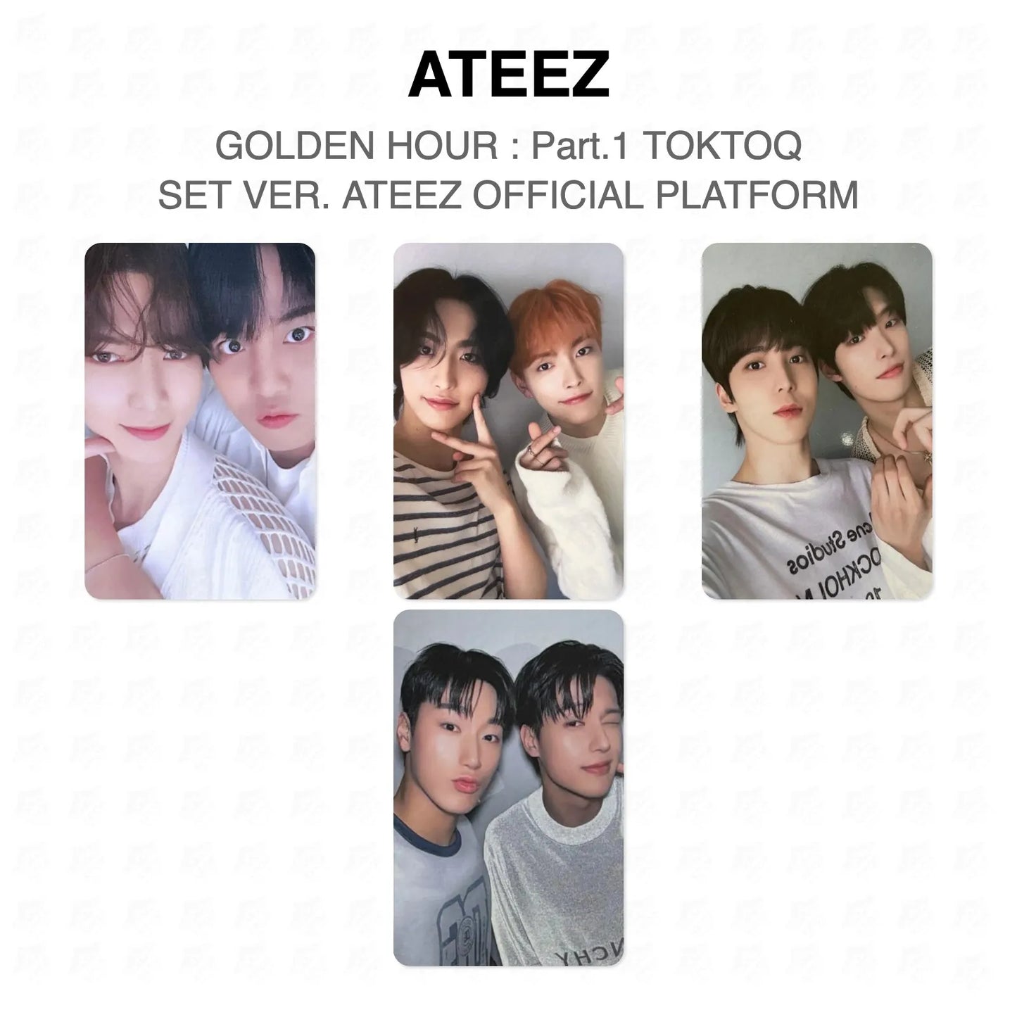 ATEEZ GOLDEN HOUR : Part.1 TOKTOQ SET VER. ATEEZ OFFICIAL PLATFORM Official Photocard