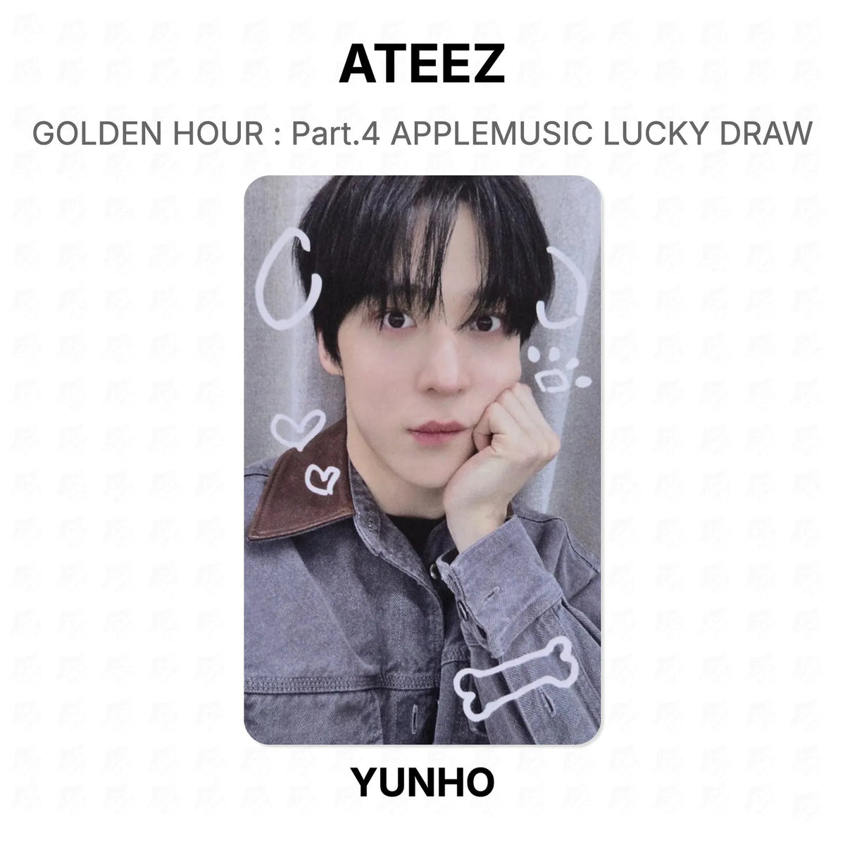 ATEEZ GOLDEN HOUR : Part.4 APPLEMUSIC LUCKY DRAW Official Photocard
