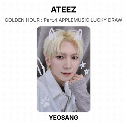 ATEEZ GOLDEN HOUR : Part.4 APPLEMUSIC LUCKY DRAW Official Photocard