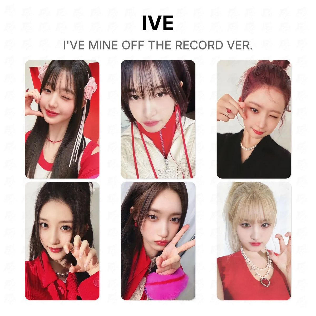 IVE I'VE MINE OFF THE RECORD VER. Official Photocard