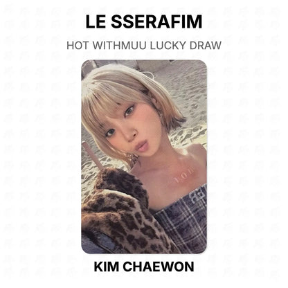 LE SSERAFIM HOT WITHMUU LUCKY DRAW Official Photocard