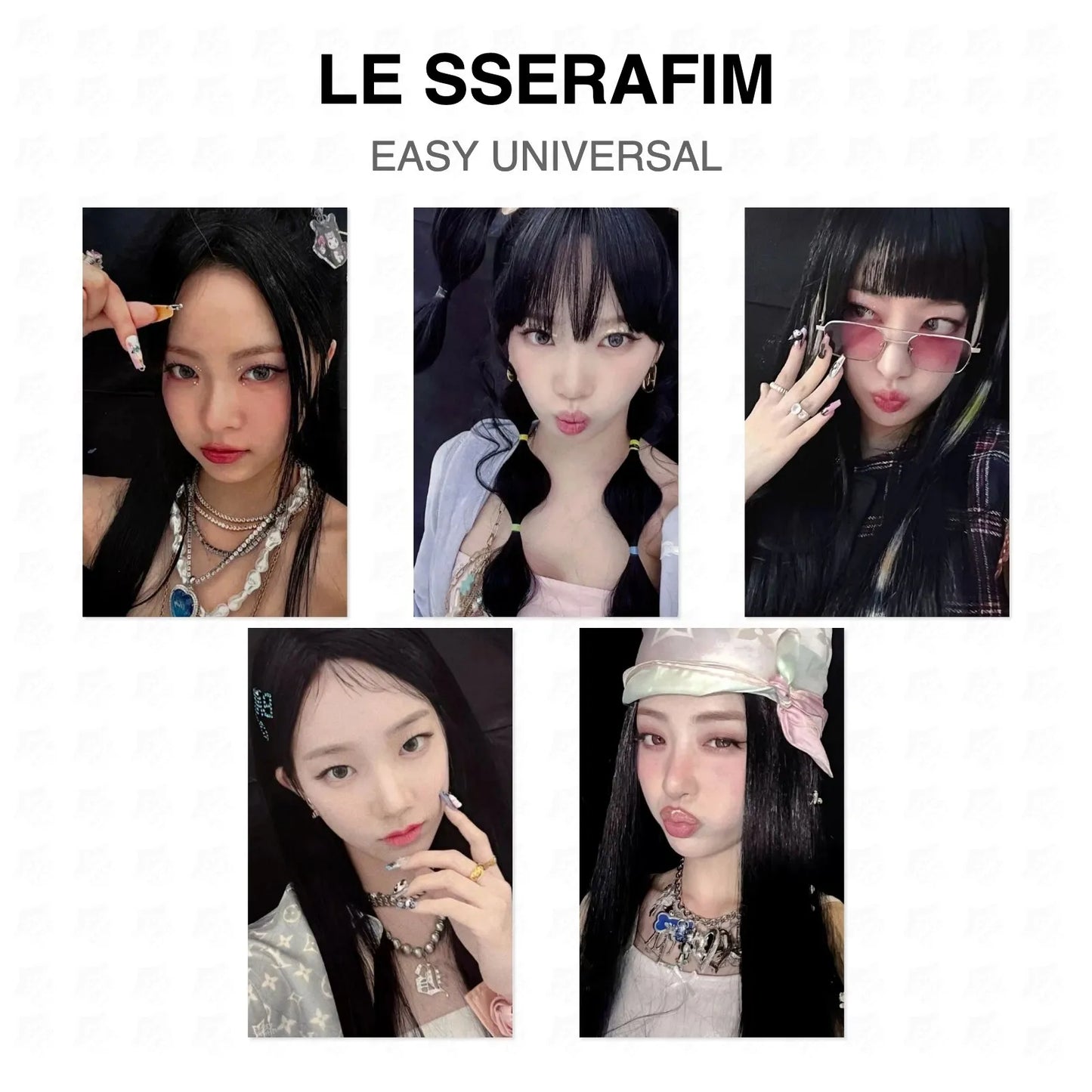 LE SSERAFIM EASY UNIVERSAL Official Photocard