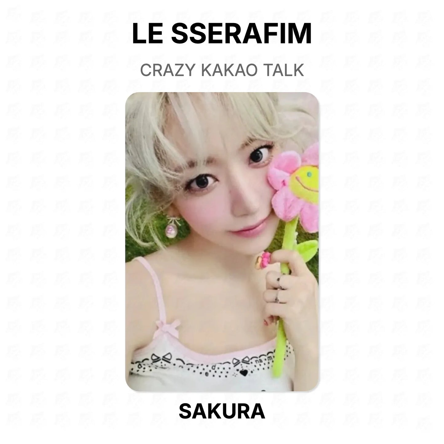 LE SSERAFIM CRAZY KAKAO TALK Official Photocard