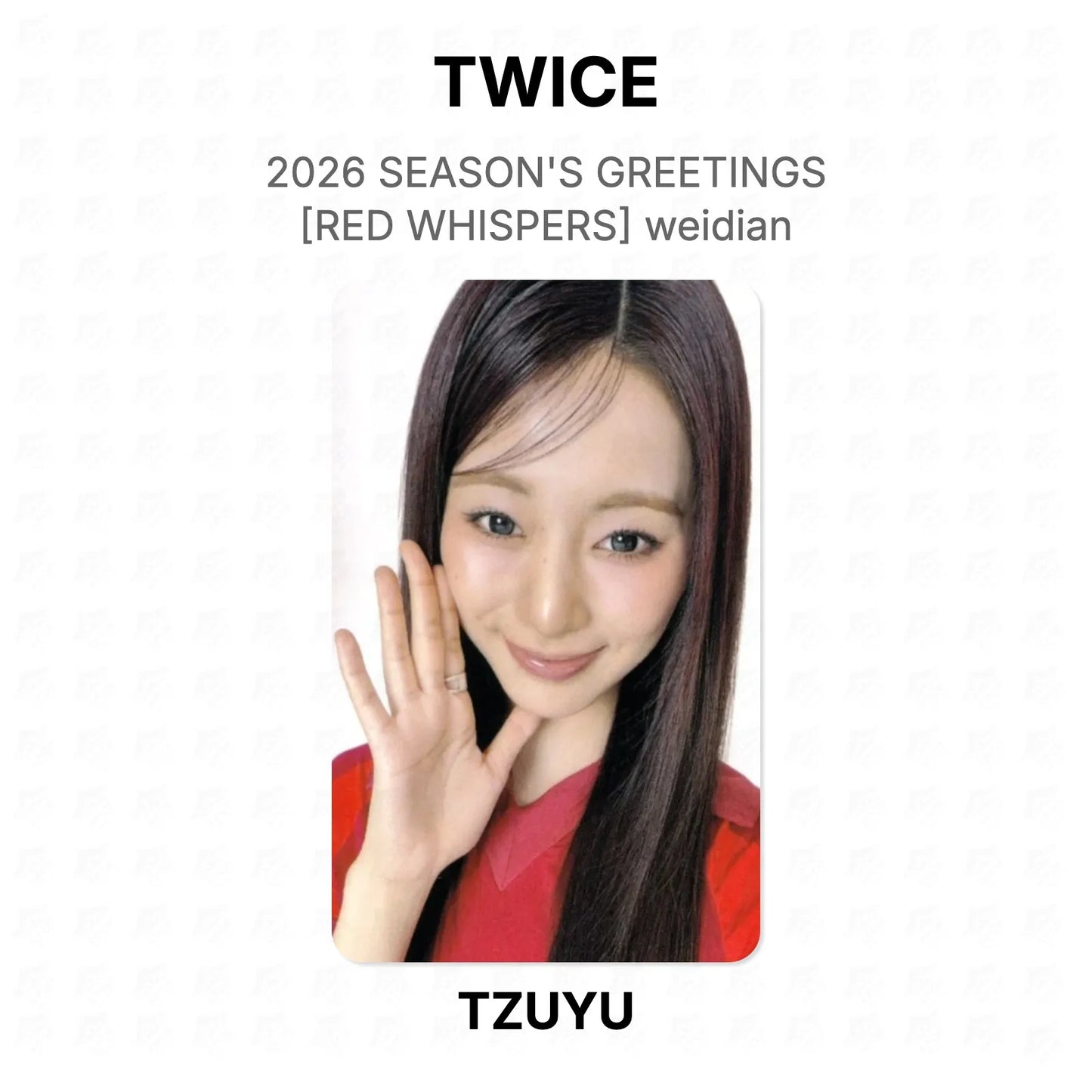 TWICE 2026 SEASON'S GREETINGS [RED WHISPERS] weidian Official Photocard