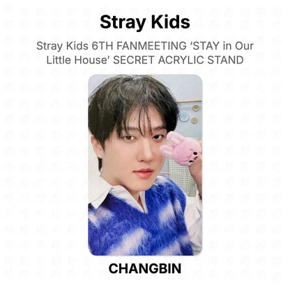 Stray Kids 6TH FANMEETING ‘STAY in Our Little House’ SECRET ACRYLIC STAND Official Photocard