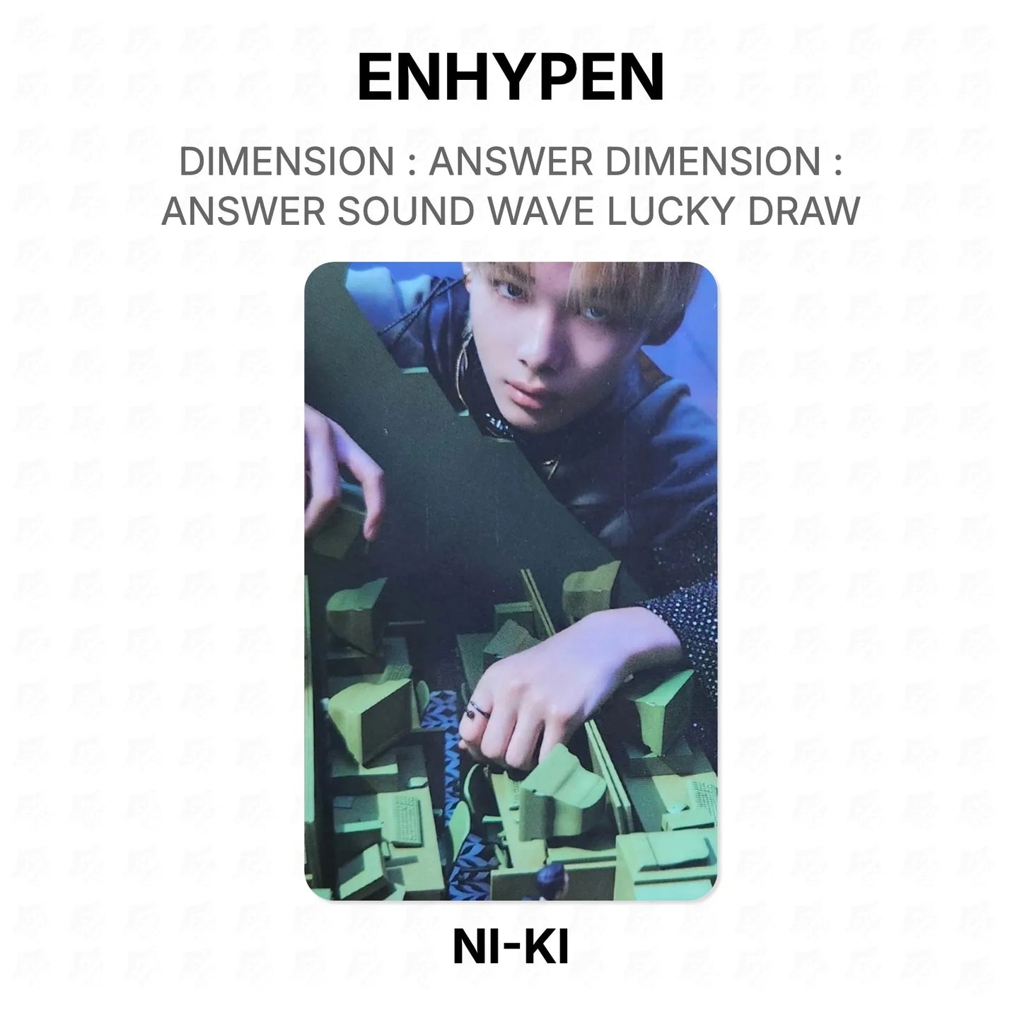 ENHYPEN DIMENSION : ANSWER DIMENSION : ANSWER SOUND WAVE LUCKY DRAW Official Photocard