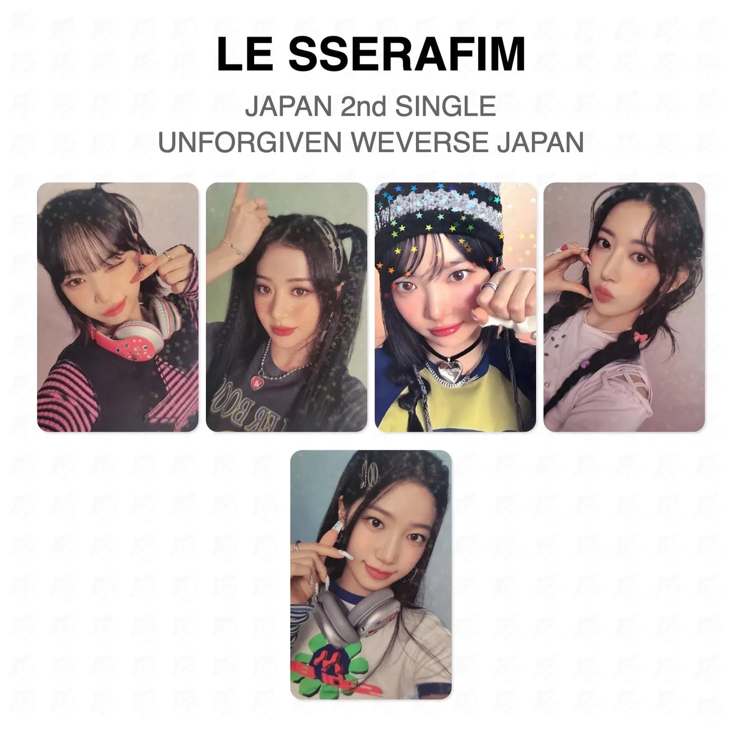 LE SSERAFIM JAPAN 2nd SINGLE UNFORGIVEN WEVERSE JAPAN Official Photocard