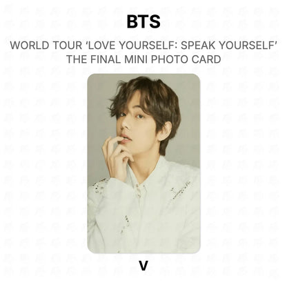 BTS WORLD TOUR ‘LOVE YOURSELF: SPEAK YOURSELF’ THE FINAL MINI PHOTO CARD photocard oficial