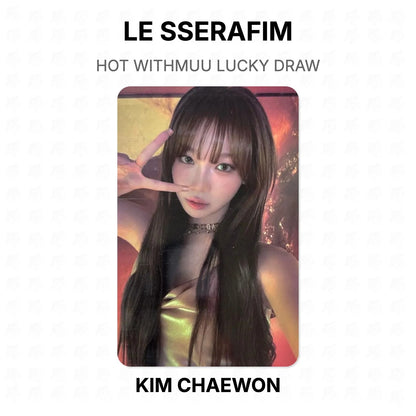 LE SSERAFIM HOT WITHMUU LUCKY DRAW Official Photocard