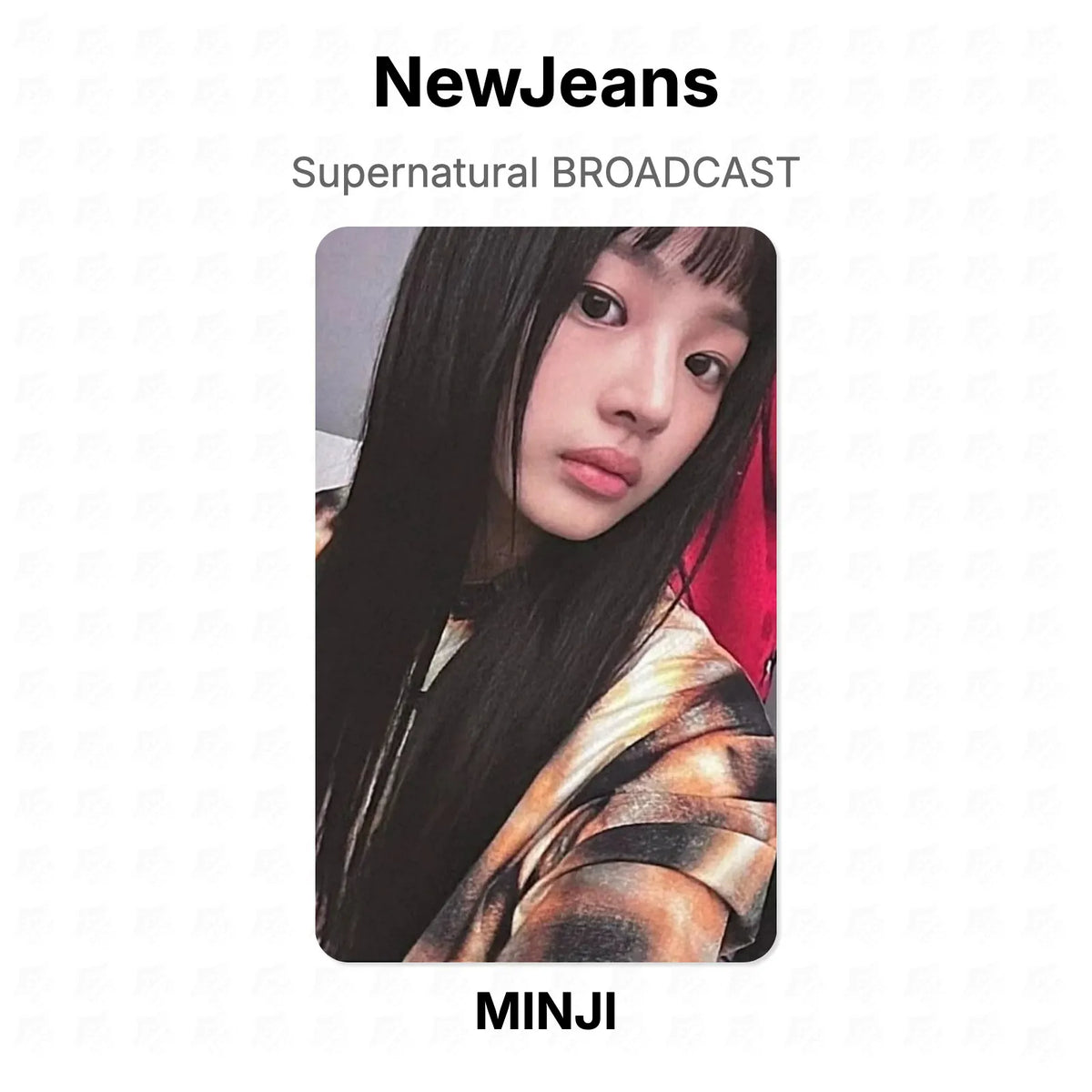 NewJeans Supernatural BROADCAST Official Photocard