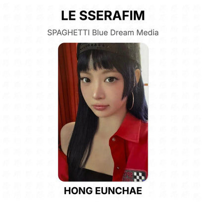 LE SSERAFIM SPAGHETTI Blue Dream Media Official Photocard