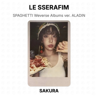 LE SSERAFIM SPAGHETTI Weverse Albums ver. ALADIN Official Photocard