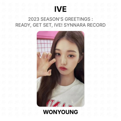IVE 2023 SEASON'S GREETINGS : READY, GET SET, IVE! SYNNARA RECORD Official Photocard