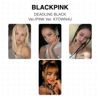 BLACKPINK DEADLINE BLACK Ver./PINK Ver. KTOWN4U Official Photocard