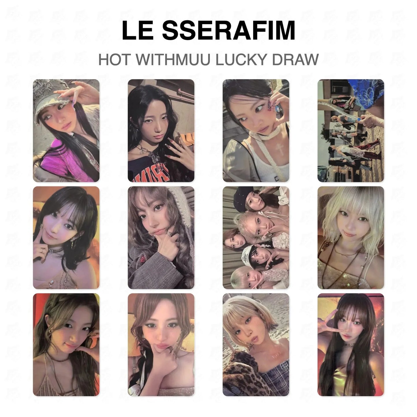 LE SSERAFIM HOT WITHMUU LUCKY DRAW Official Photocard
