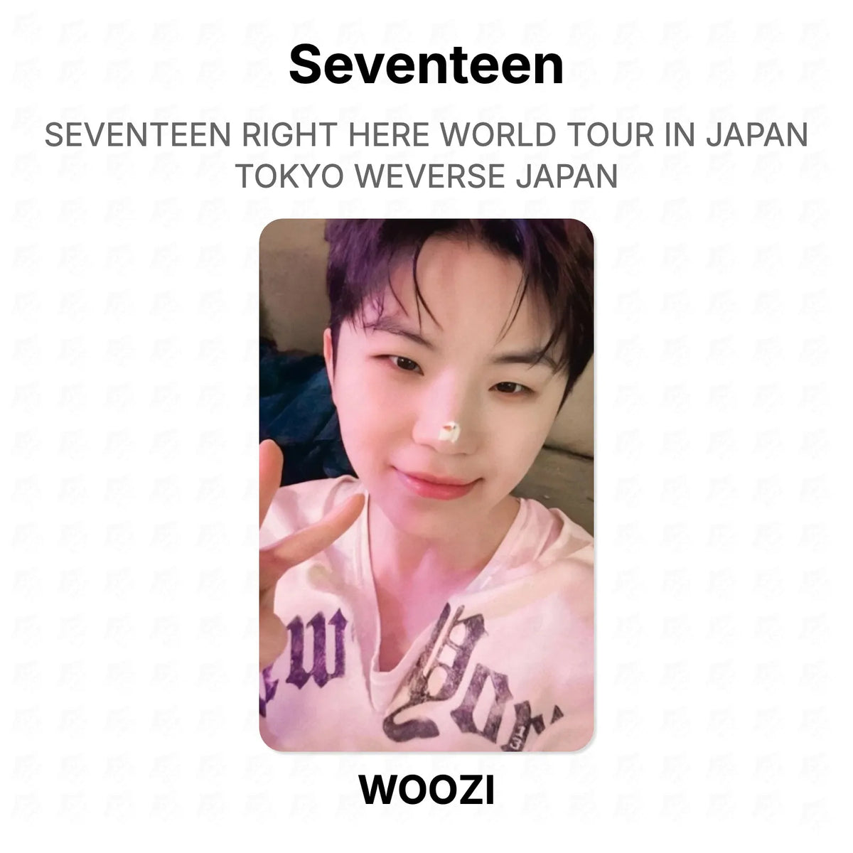 Seventeen RIGHT HERE WORLD TOUR IN JAPAN TOKYO WEVERSE JAPAN Official Photocard