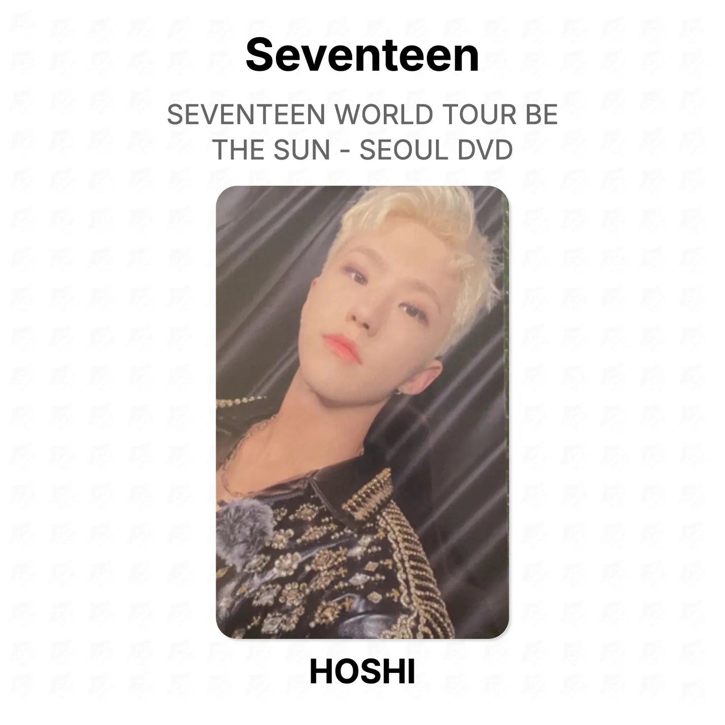Seventeen WORLD TOUR BE THE SUN - SEOUL DVD Official Photocard