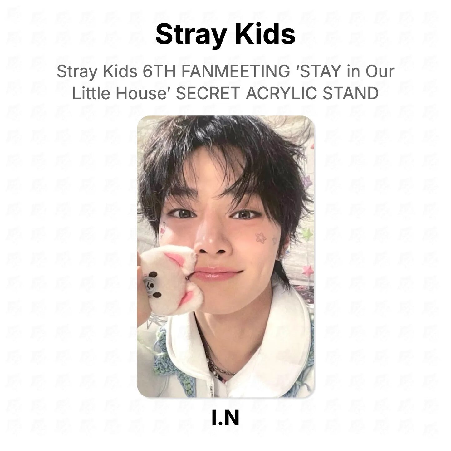 Stray Kids 6TH FANMEETING ‘STAY in Our Little House’ SECRET ACRYLIC STAND Official Photocard