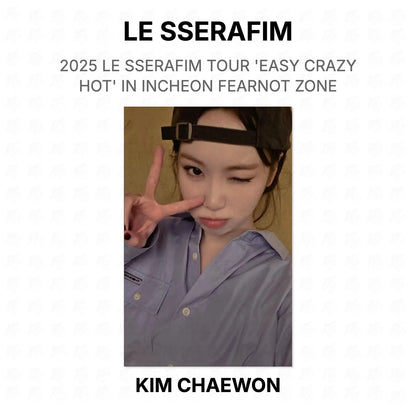 LE SSERAFIM 2025 LE SSERAFIM TOUR 'EASY CRAZY HOT' IN INCHEON FEARNOT ZONE Official Photocard
