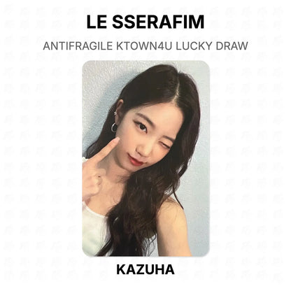 LE SSERAFIM ANTIFRAGILE KTOWN4U LUCKY DRAW Official Photocard