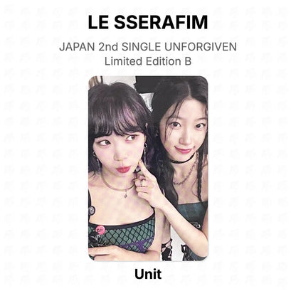 LE SSERAFIM JAPAN 2nd SINGLE UNFORGIVEN Limited Edition B Official Photocard