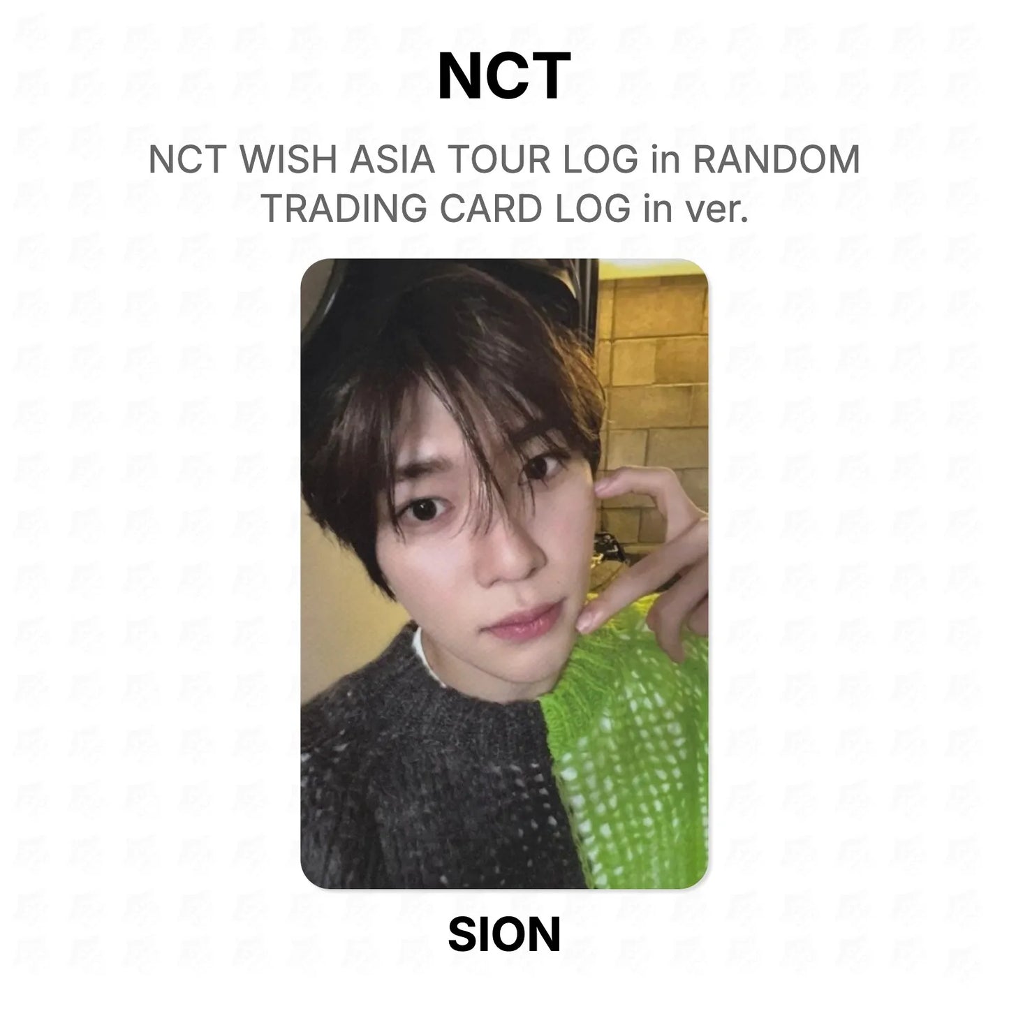 NCT WISH ASIA TOUR LOG in RANDOM TRADING CARD LOG in ver. Official Photocard