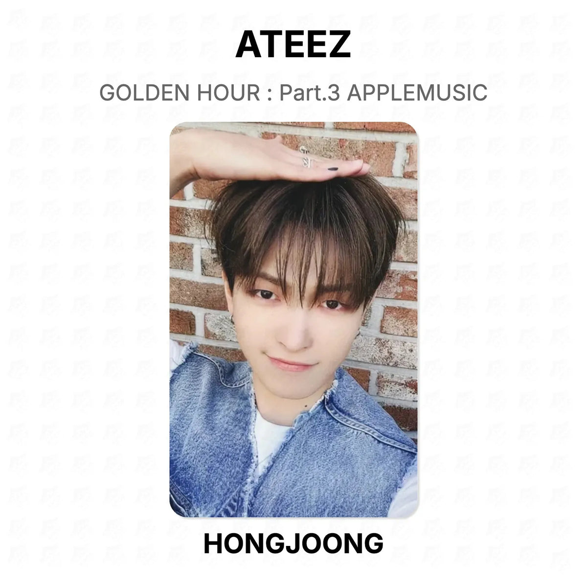 ATEEZ GOLDEN HOUR : Part.3 APPLEMUSIC Official Photocard