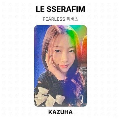 LE SSERAFIM FEARLESS WEVERSE Official Photocard