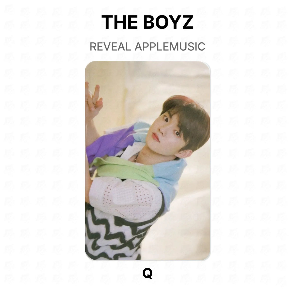 THE BOYZ REVEAL APPLEMUSIC Official Photocard