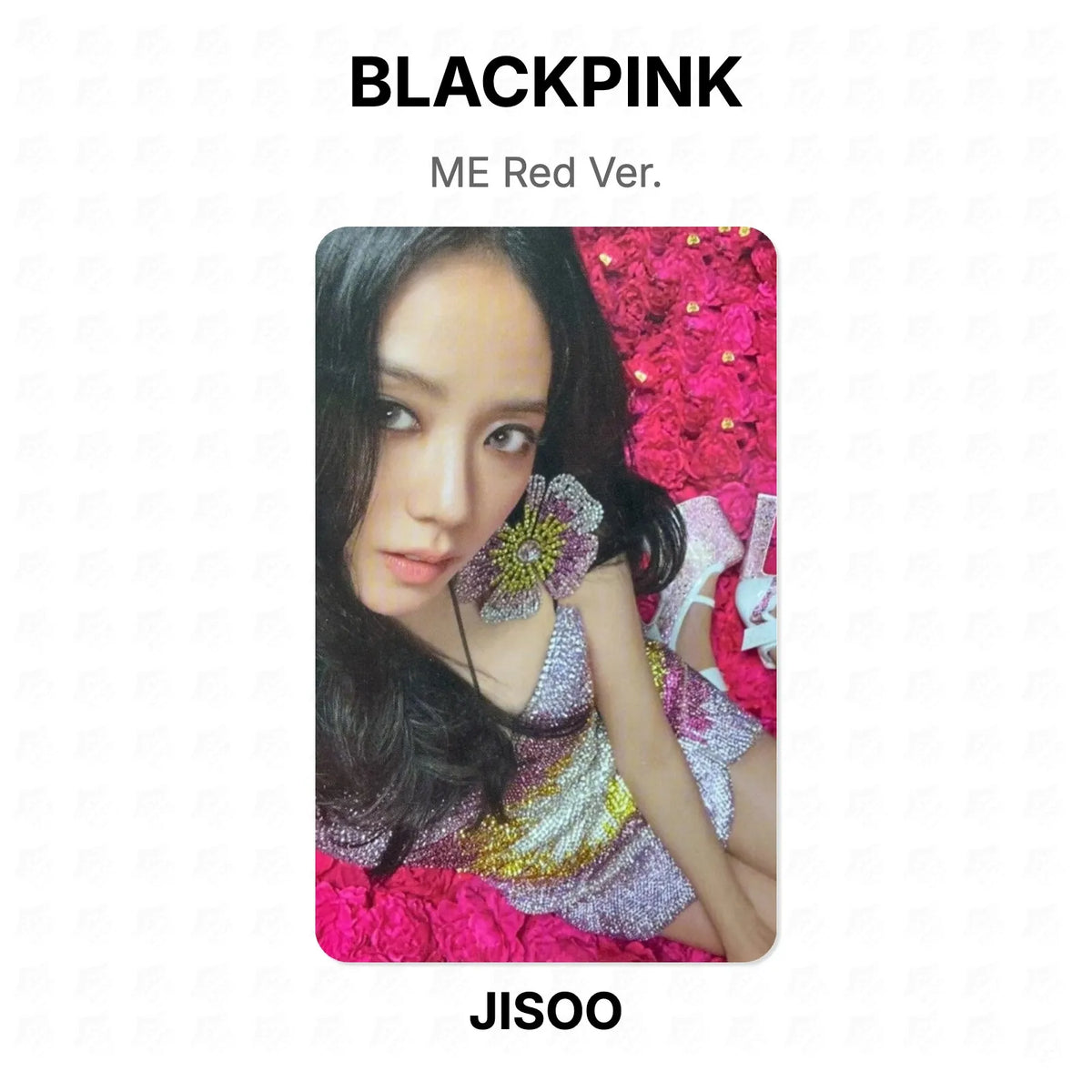 BLACKPINK ME Red Ver. Official Photocard