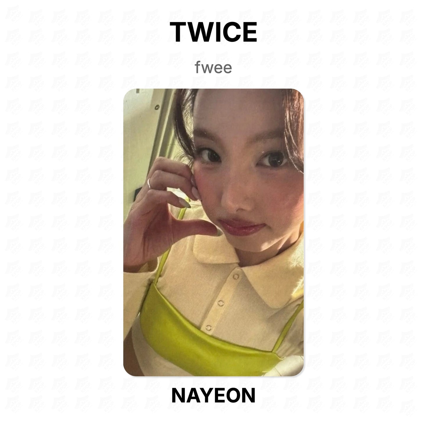 TWICE fwee Official Photocard