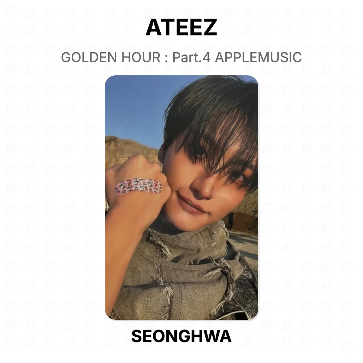 ATEEZ GOLDEN HOUR : Part.4 APPLEMUSIC Official Photocard