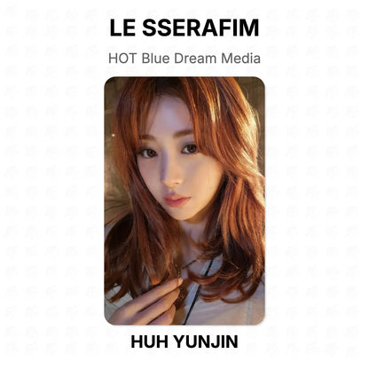 LE SSERAFIM HOT Blue Dream Media Official Photocard