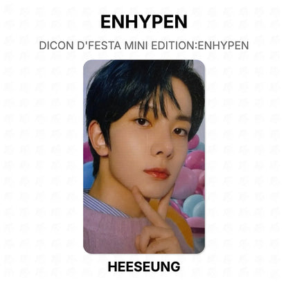 ENHYPEN DICON D'FESTA MINI EDITION:ENHYPEN Official Photocard