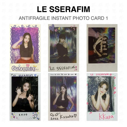 LE SSERAFIM ANTIFRAGILE INSTANT PHOTO CARD 1 Official Photocard