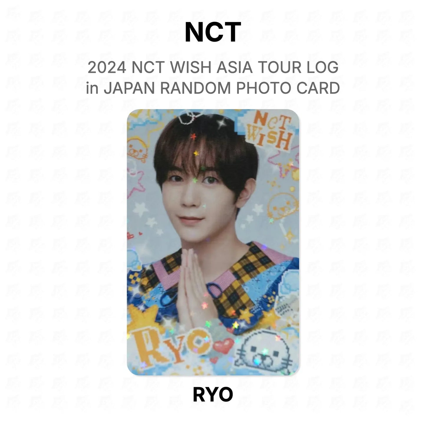 NCT 2024 NCT WISH ASIA TOUR LOG in JAPAN RANDOM PHOTO CARD Official Photocard