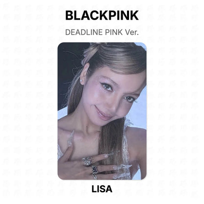 BLACKPINK DEADLINE PINK Ver. Official Photocard