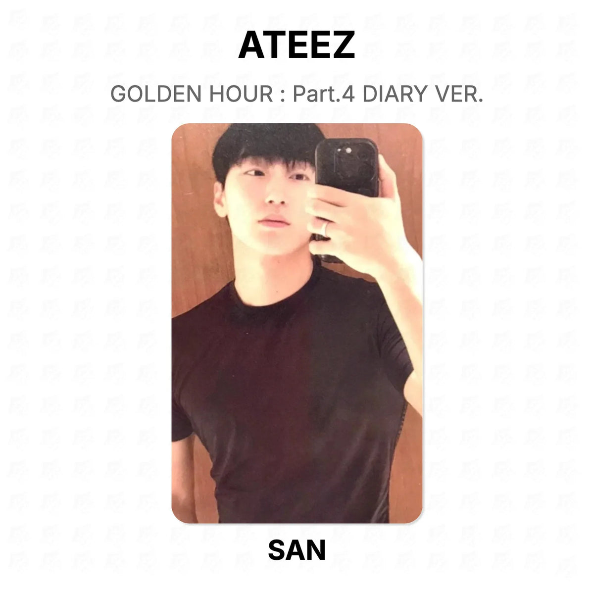 ATEEZ GOLDEN HOUR : Part.4 DIARY VER. Official Photocard