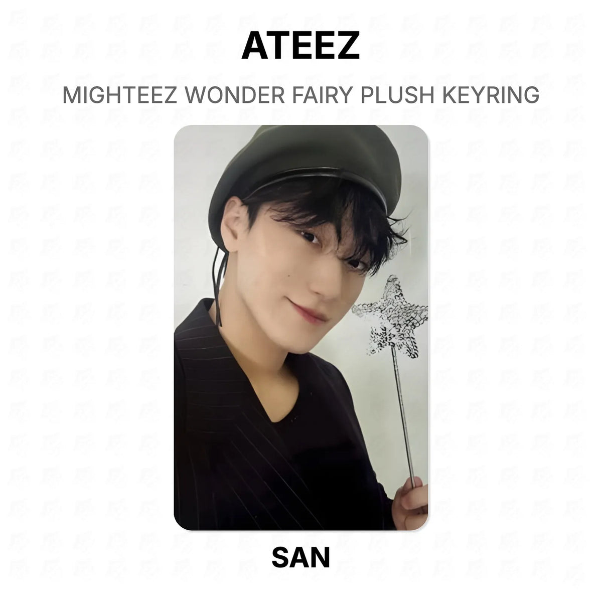 ATEEZ MIGHTEEZ WONDER FAIRY PLUSH KEYRING Official Photocard