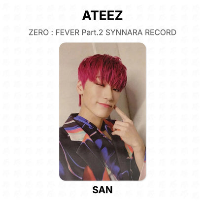ATEEZ ZERO : FEVER Part.2 SYNNARA RECORD Official Photocard