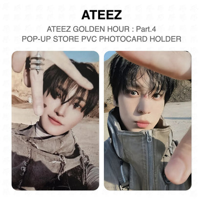 ATEEZ [GOLDEN HOUR : Part.4] POP-UP STORE PVC PHOTOCARD HOLDER Official Photocard