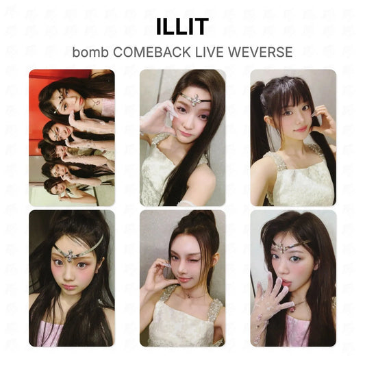 ILLIT bomb COMEBACK LIVE WEVERSE Official Photocard