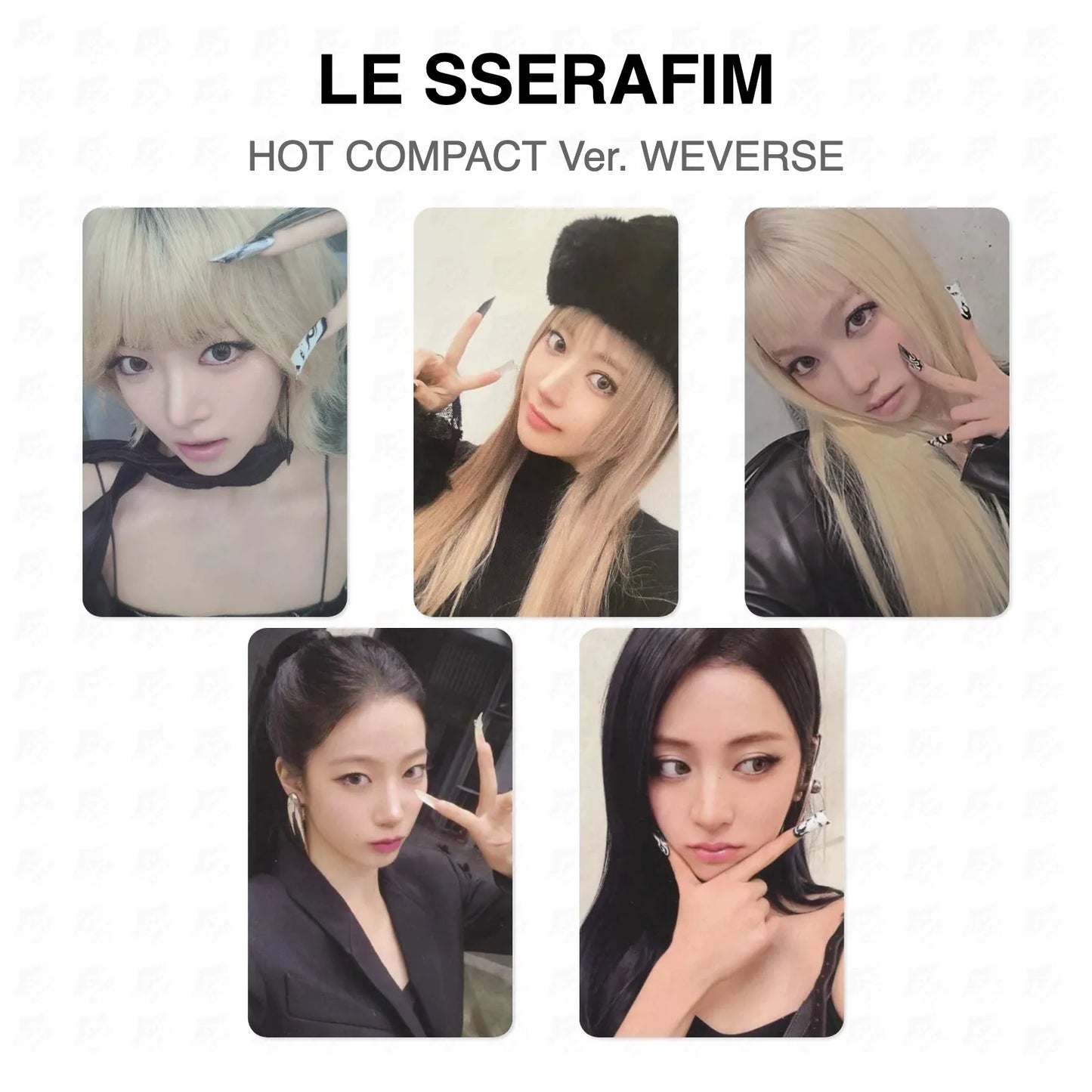 LE SSERAFIM HOT COMPACT Ver. WEVERSE Official Photocard