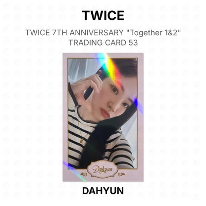 TWICE 7TH ANNIVERSARY "Together 1&2" TRADING CARD 53 Official Photocard
