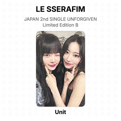 LE SSERAFIM JAPAN 2nd SINGLE UNFORGIVEN Limited Edition B Official Photocard