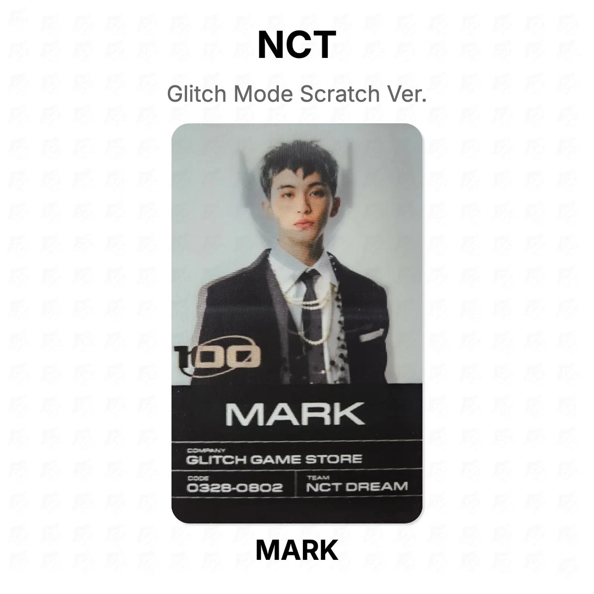 NCT Glitch Mode Scratch Ver. Official Photocard