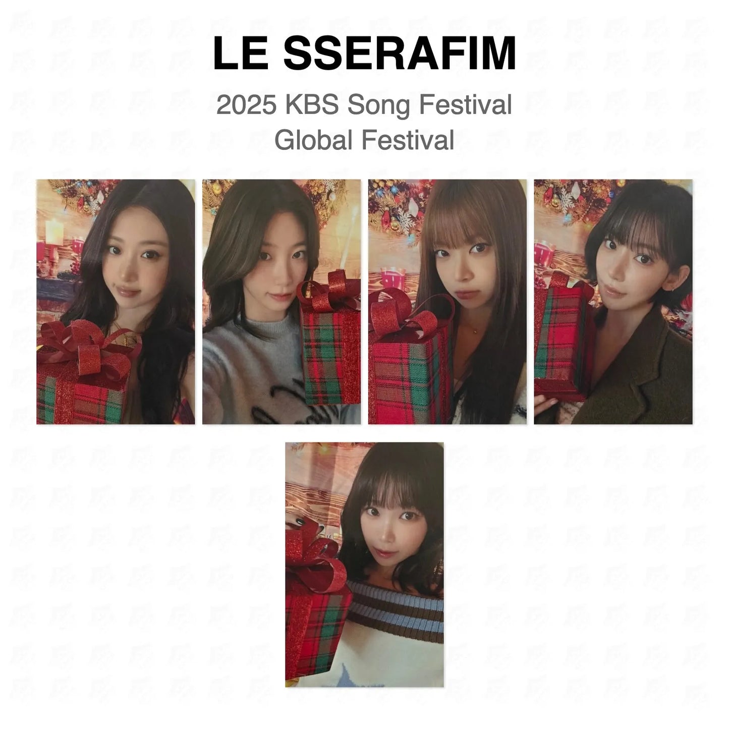 LE SSERAFIM 2025 KBS Song Festival Global Festival Official Photocard