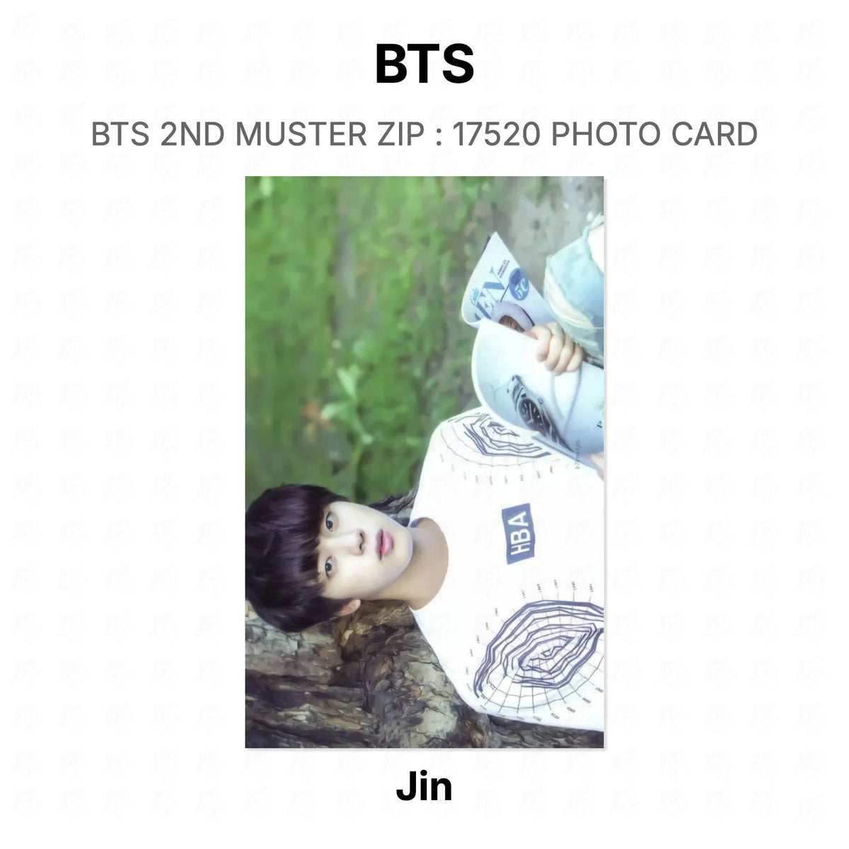 BTS 2ND MUSTER ZIP : 17520 PHOTO CARD Official Photocard
