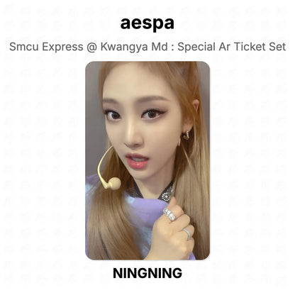 aespa Smcu Express @ Kwangya Md : Special Ar Ticket Set Official Photocard